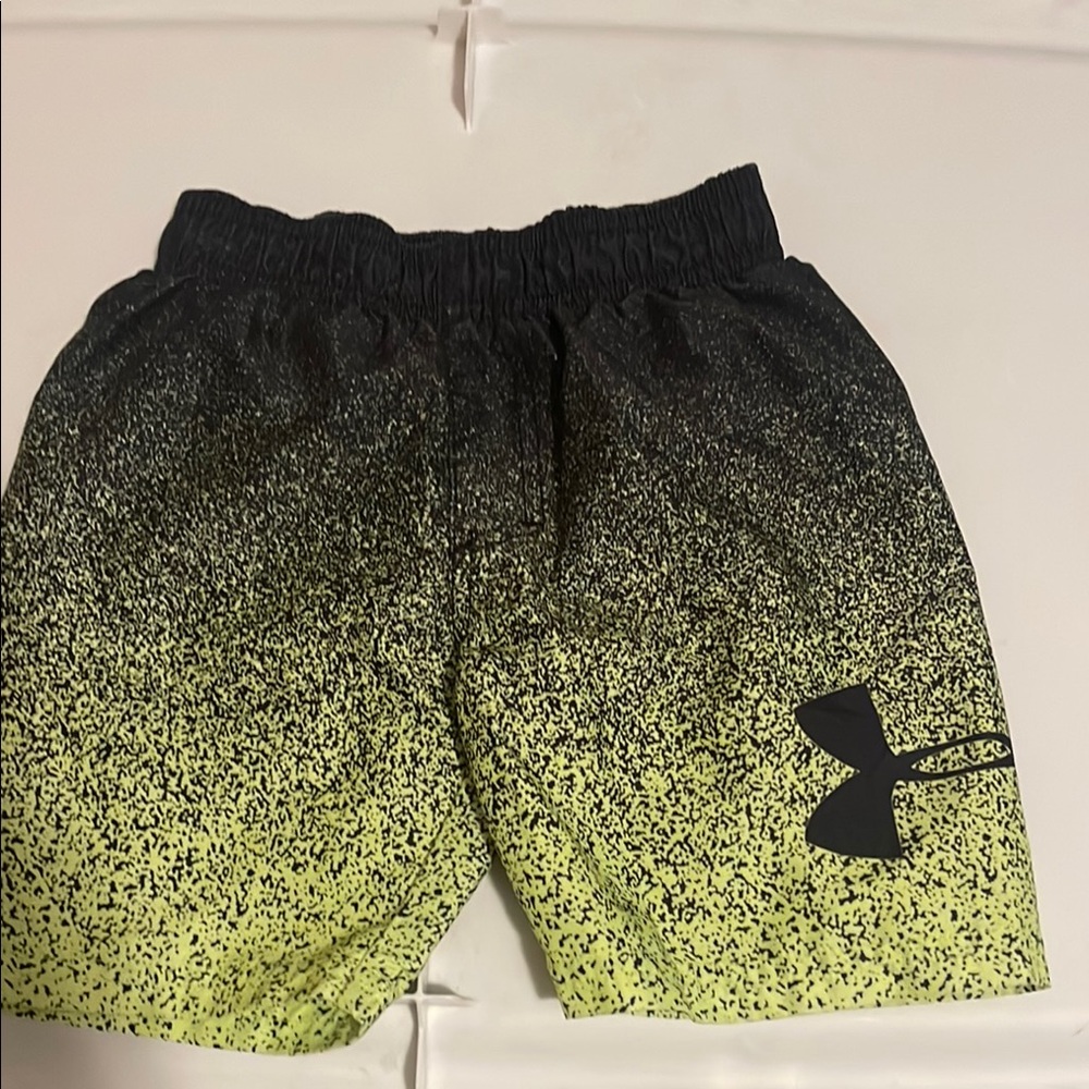 Under Armour Black and Yellow Swim Shorts